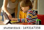 distance education of children... | Shutterstock . vector #1693167358