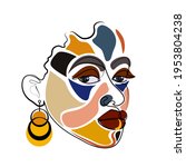 face surreal minimalistic... | Shutterstock .eps vector #1953804238