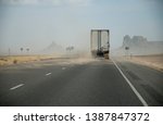 Truck In Sand Storm On A...