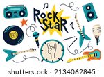 rock vector collection with...