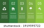 eco infographic template green... | Shutterstock .eps vector #1919595722