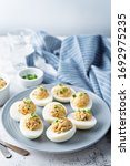 Canned Tuna Deviled Eggs With...