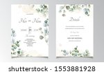 wedding invitation card with... | Shutterstock .eps vector #1553881928