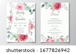 elegant wedding invitation card ... | Shutterstock .eps vector #1677826942