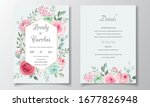 elegant wedding invitation card ... | Shutterstock .eps vector #1677826948