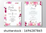 wedding invitation card... | Shutterstock .eps vector #1696287865