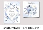 elegant wedding invitation card ... | Shutterstock .eps vector #1711832545