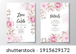 wedding invitation card with... | Shutterstock .eps vector #1915629172