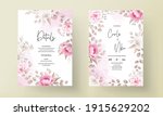 wedding invitation card with... | Shutterstock .eps vector #1915629202