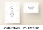 wedding card with gold leaf... | Shutterstock .eps vector #1931296205
