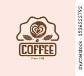coffee shop vector logo. eps... | Shutterstock .eps vector #1536323792