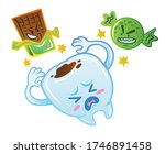 chocolate and candy hurt tooth... | Shutterstock .eps vector #1746891458