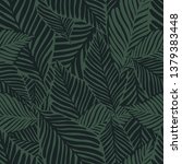 abstract dark green jungle... | Shutterstock .eps vector #1379383448