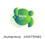 geometric futuristic bright... | Shutterstock .eps vector #1434759482