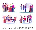 corporate meeting illustration... | Shutterstock .eps vector #1533913628