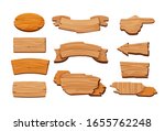 cartoon wooden signboards. oval ... | Shutterstock .eps vector #1655762248