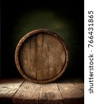 Background Of Barrel And Worn...