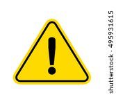 warning sign. vector | Shutterstock .eps vector #495931615