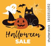 halloween sale square template... | Shutterstock .eps vector #1810311052
