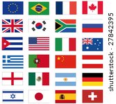 set of most important flags | Shutterstock .eps vector #27842395
