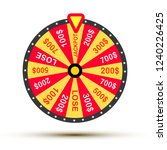 wheel of fortune lottery luck... | Shutterstock .eps vector #1240226425
