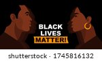 black lives matter. statement.... | Shutterstock .eps vector #1745816132