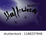 halloween card. vector... | Shutterstock .eps vector #1188257848