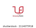 grocery point shopping cart g p ... | Shutterstock .eps vector #2114075918