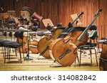 Cello Music Instruments On A...