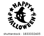 happy halloween. vector... | Shutterstock .eps vector #1833332605