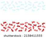 goldfish pattern. vector... | Shutterstock .eps vector #2158411555