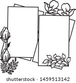 design template floral frame ... | Shutterstock .eps vector #1459513142