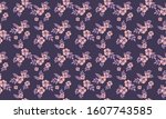 seamless valentine pattern... | Shutterstock .eps vector #1607743585