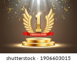 winner award. number one.... | Shutterstock .eps vector #1906603015