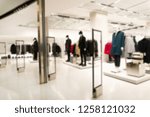 Abstract Blurry or Defocus Background of Fashion store. Shopping background