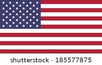 illustration of the usa flag | Shutterstock .eps vector #185577875