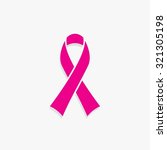 pink ribbon vector. breast... | Shutterstock .eps vector #321305198