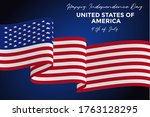4th of july. usa independence... | Shutterstock .eps vector #1763128295