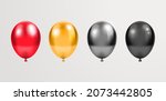 four vibrant glossy realistic... | Shutterstock .eps vector #2073442805