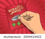 illustration of hand scratching ... | Shutterstock .eps vector #2044413422