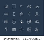 set of 20 black linear icons... | Shutterstock .eps vector #1167980812