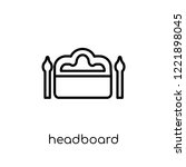 headboard icon. trendy modern... | Shutterstock .eps vector #1221898045