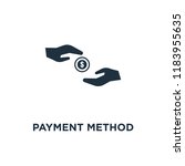 payment method icon. black... | Shutterstock .eps vector #1183955635