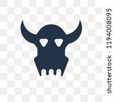skull vector icon isolated on... | Shutterstock .eps vector #1194008095