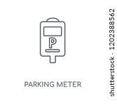 Parking Meter Linear Icon....