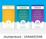 pricing table in flat design... | Shutterstock .eps vector #1444692548