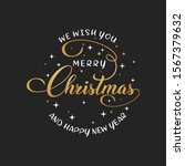 merry christmas vector text... | Shutterstock .eps vector #1567379632