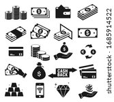money and payment icons set ... | Shutterstock .eps vector #1685914522