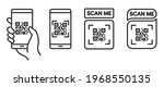 qr code scan icon with... | Shutterstock .eps vector #1968550135