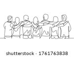 single continuous line drawing... | Shutterstock .eps vector #1761763838